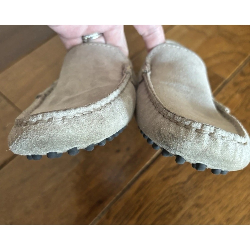M.Gemi Felize Suede Mocassin Italian Leather Driving Shoe Women's 38 / 7.5 Gray - Picture 6 of 8